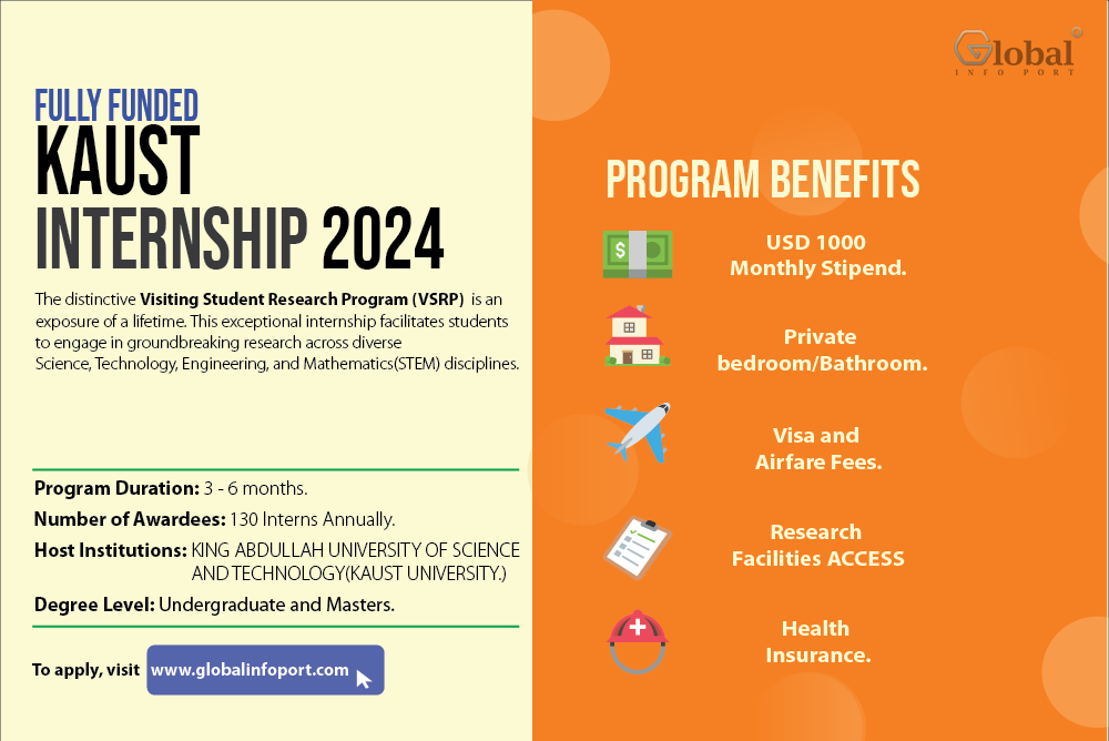 Fully Funded KAUST Internship 2024 Apply Now Global Info Port