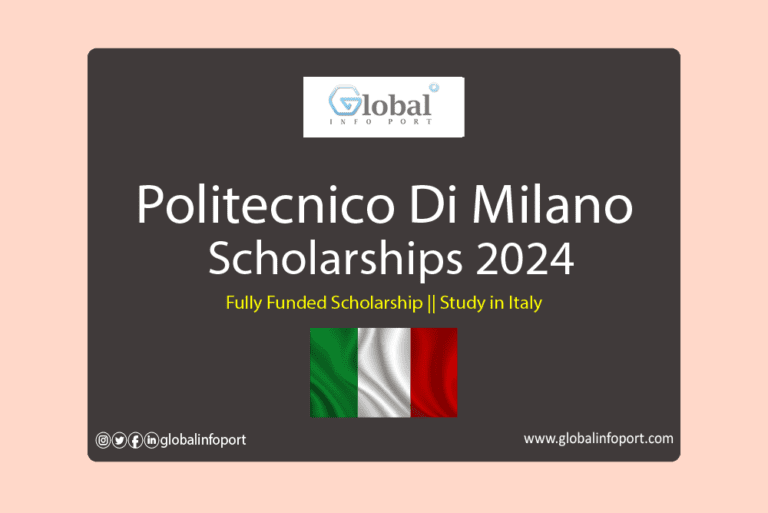 Fully Funded Politecnico Di Milano Scholarships 20242025 in Italy